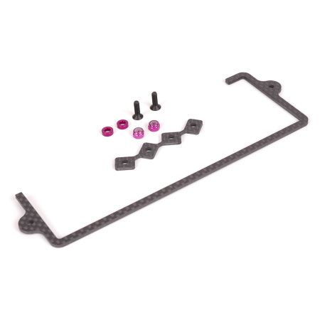 Schumacher C/F LiPo Strap and Locators Schumacher C/F LiPo Strap and Locators