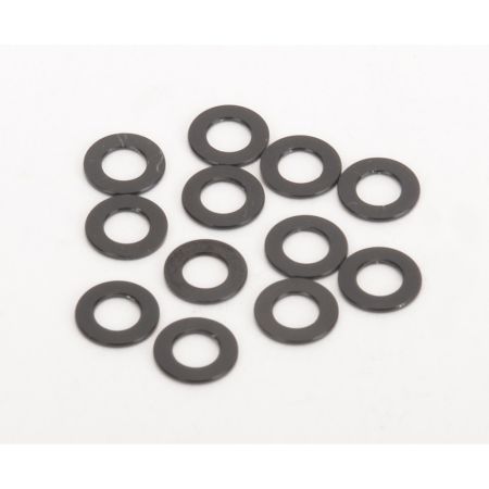 Schumacher Black Alloy Washers 0.50mm (pk12) Schumacher Black Alloy Washers 0.50mm (pk12)