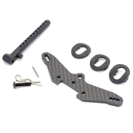 Schumacher C/F Front Shock Mount 5th Post - Mi6 Schumacher C/F Front Shock Mount 5th Post - Mi6