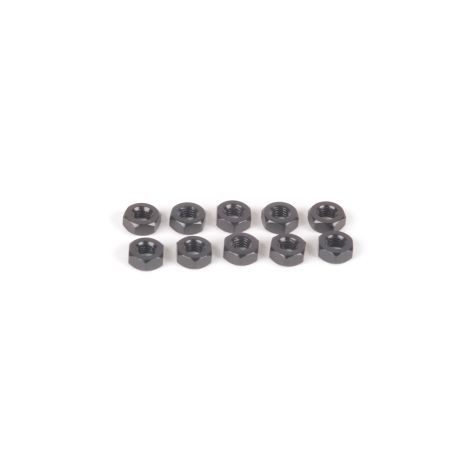 Schumacher SPEED PACK M3 Alloy Nuts - Black - pk10 Schumacher SPEED PACK M3 Alloy Nuts - Black - pk10
