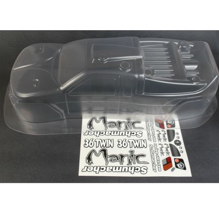 Schumacher Body and Decal; Clear - Manic Schumacher Body and Decal; Clear - Manic