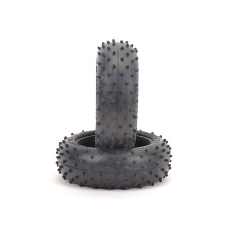 Schumacher Mini Spike 2; Front Tyres - Silver (pr) Schumacher Mini Spike 2; Front Tyres - Silver (pr)