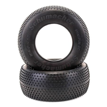Schumacher Short Course Tyre - Mini Pin - Yellow (pr) Schumacher Short Course Tyre - Mini Pin - Yellow (pr)