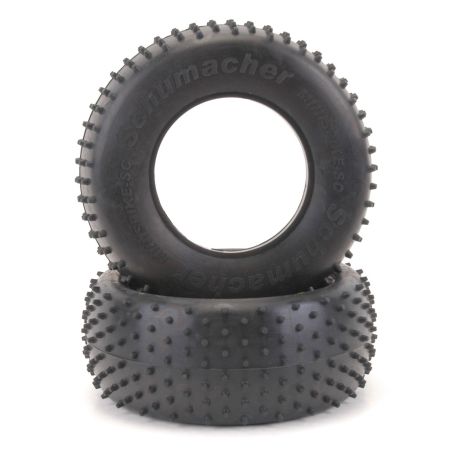 Schumacher Short Course Tyre - Mini Spike - Silver (pr) Schumacher Short Course Tyre - Mini Spike - Silver (pr)