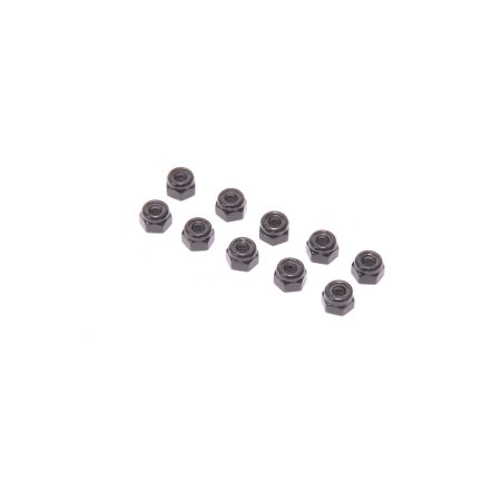 Schumacher SPEED PACK - M4 Alloy Nyloc Nuts - Black - pk10 (U9039) Schumacher SPEED PACK - M4 Alloy Nyloc Nuts - Black - pk10 (U9039)