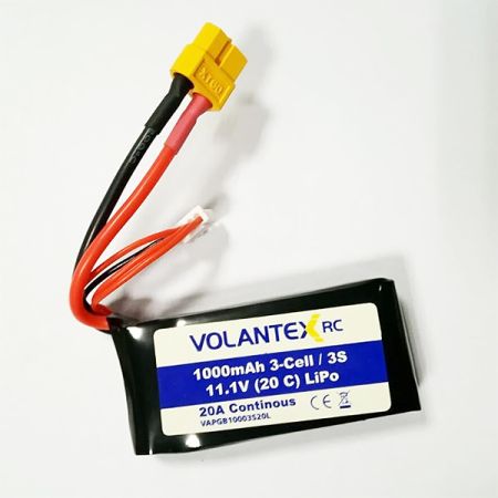 Volantex 11.1V 1000Mah Lipo XT60 Plug 797-3Bl (V-PB3109) Volantex 11.1V 1000Mah Lipo XT60 Plug 797-3Bl (V-PB3109)