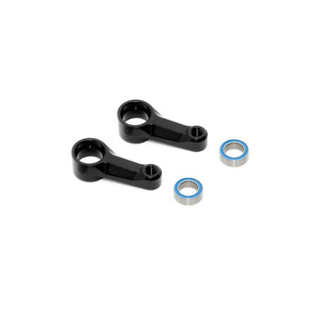 Xray X4 Alu Dual Steering Arm - Black + Ball-Bearings (2) (XR302517-K) Xray X4 Alu Dual Steering Arm - Black + Ball-Bearings (2) (XR302517-K)