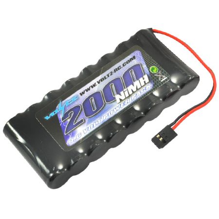 Voltz TX 9.6V 2000mAh NiMH Flat Battery Pack W/Connector (VZ0180) Voltz TX 9.6V 2000mAh NiMH Flat Battery Pack W/Connector (VZ0180)