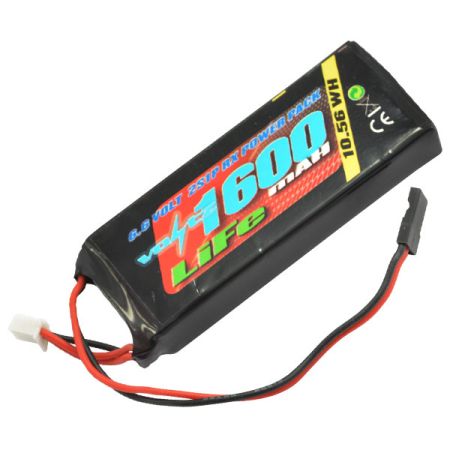Voltz 1600mAh 2S 6.6V RX LiFE Straight Battery Pack (VZ0250) Voltz 1600mAh 2S 6.6V RX LiFE Straight Battery Pack (VZ0250)