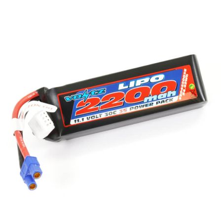 Voltz 2200mAh 11.1V 30C LiPO Battery W/EC3 (VZ0422003SEC3) Voltz 2200mAh 11.1V 30C LiPO Battery W/EC3 (VZ0422003SEC3)