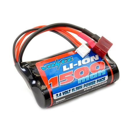 Voltz Li-Ion 7.4V 1500Mah Battery With Deans T-Plug (VZL21500D) Voltz Li-Ion 7.4V 1500Mah Battery With Deans T-Plug (VZL21500D)