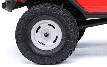 OFFICIALLY LICENSED NITTO TRAIL GRAPPLER M/T TYRES for the Axial SCX24 Ford Bronco