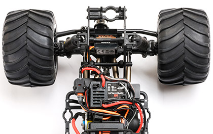 4X4 DRIVETRAIN WITH CENTRE SPOOL for the Losi Mini LMT Megalodon 4x4 RTR Monster Truck